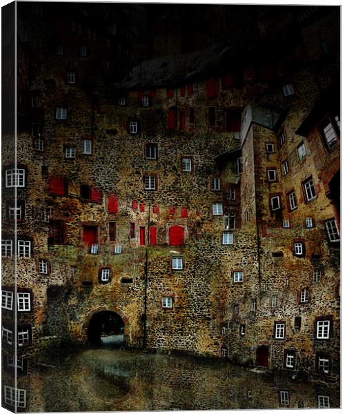   Stone Castle Reflection Canvas Print by Florin Birjoveanu