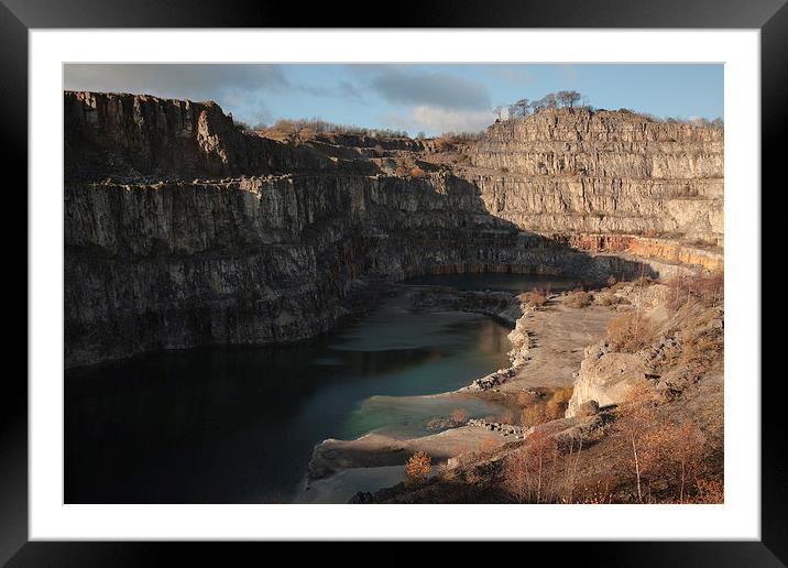  Middle Peak Quarry, Wirksworth Framed Mounted Print by Andy Stafford