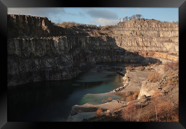 Middle Peak Quarry, Wirksworth Framed Print by Andy Stafford
