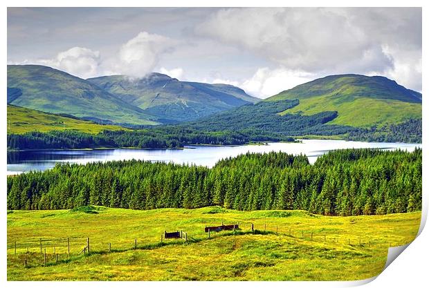  Loch Tulla on the A82 road North .  Print by Kenny McCormick