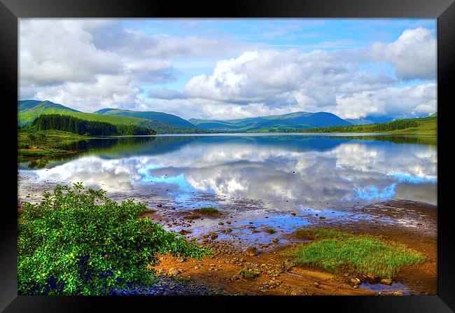  Loch Tulla on the A82 road North .  Framed Print by Kenny McCormick