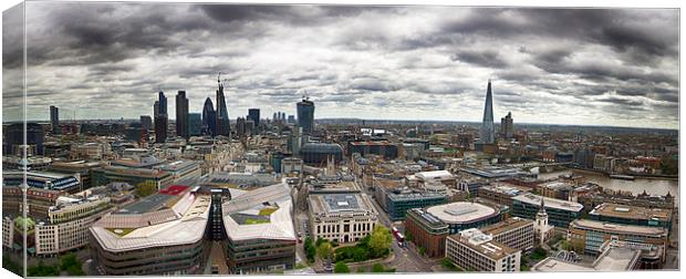  The City of London from St Paul's Canvas Print by Mark Godden