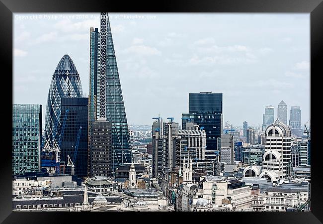  The Two Cities of London Framed Print by Philip Pound