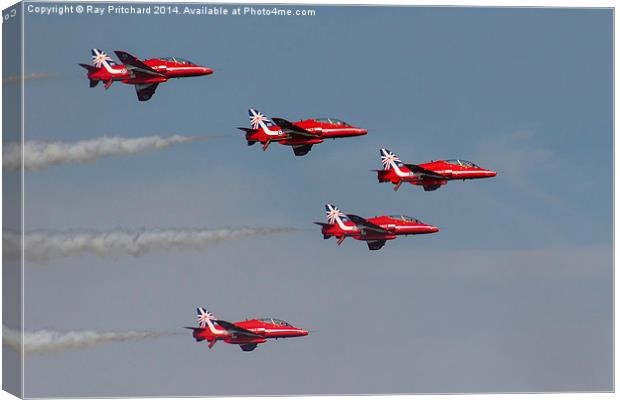  The Red Arrows Canvas Print by Ray Pritchard