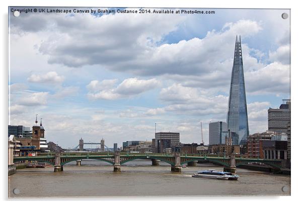  London Skyline Acrylic by Graham Custance