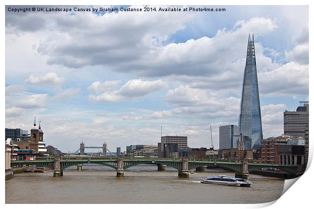  London Skyline Print by Graham Custance