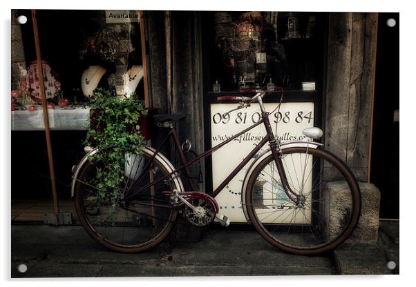 The Bicycle Acrylic by Ann Garrett