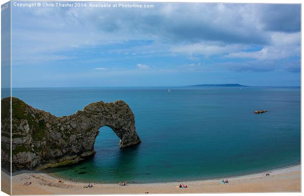  Durdle Door Dorset Canvas Print by Chris Thaxter