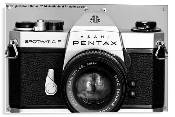  Pentax Spotmatic F 35mm SLR Acrylic by Colin Brittain