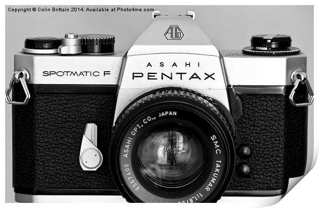  Pentax Spotmatic F 35mm SLR Print by Colin Brittain