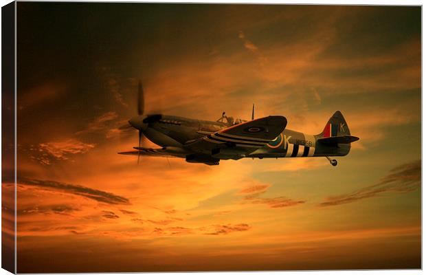  Supermarine Spitfire Glory Canvas Print by J Biggadike