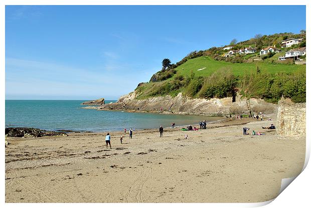 Combe Martin Beach  Print by graham young