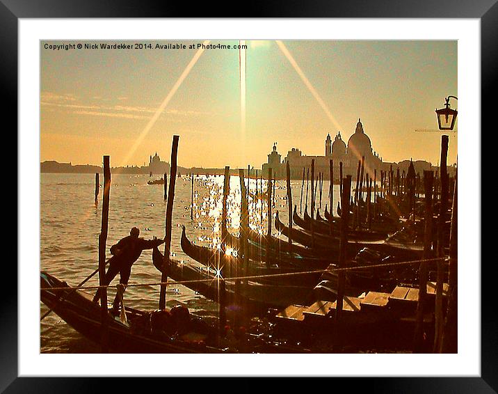  The Lagoon at Venice Framed Mounted Print by Nick Wardekker