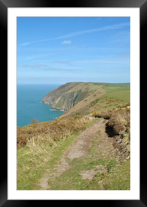 The Exmoor Coast  Framed Mounted Print by graham young