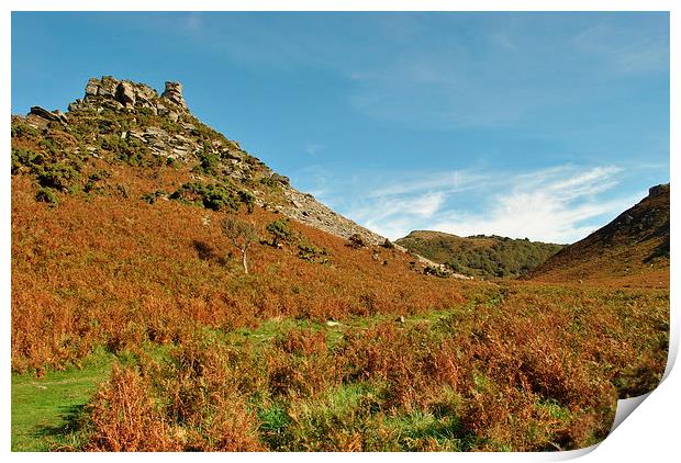 Autumn in The Valley of Rocks  Print by graham young