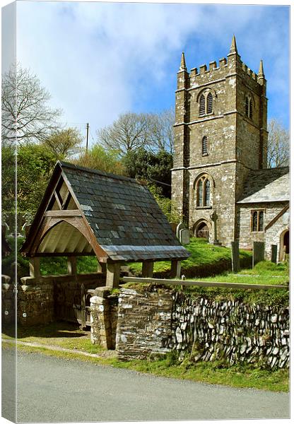 St Brendans Church, Brendon, North Devon  Canvas Print by graham young
