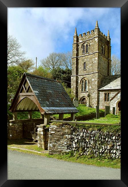 St Brendans Church, Brendon, North Devon  Framed Print by graham young