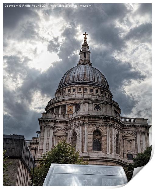  St Pauls Cathedral Print by Philip Pound