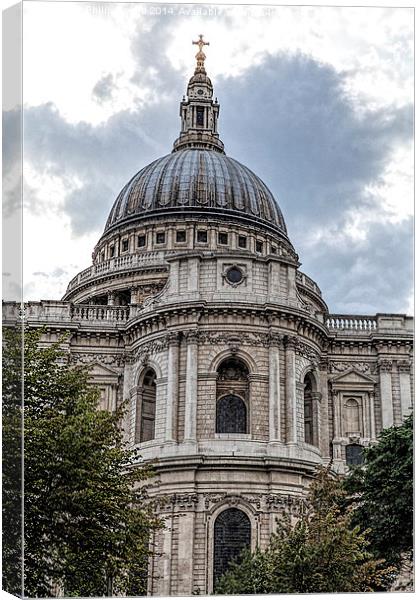  St Pauls Cathedral London Canvas Print by Philip Pound