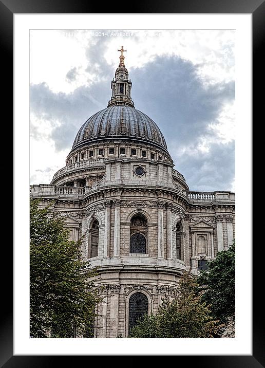  St Pauls Cathedral London Framed Mounted Print by Philip Pound