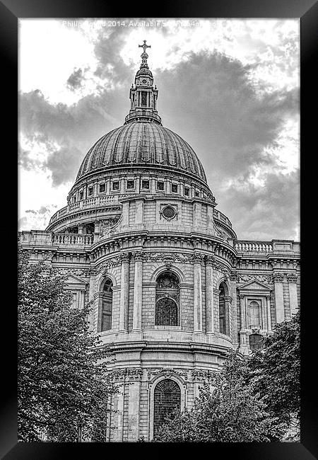  St Pauls Cathedral, London Framed Print by Philip Pound