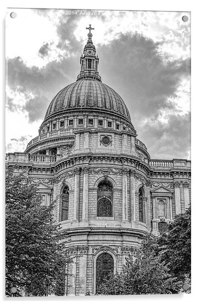  St Pauls Cathedral, London Acrylic by Philip Pound