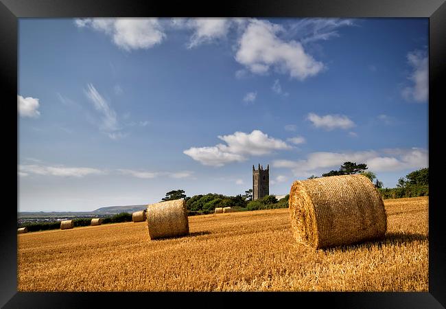  Church Bales Framed Print by Dave Wilkinson North Devon Ph