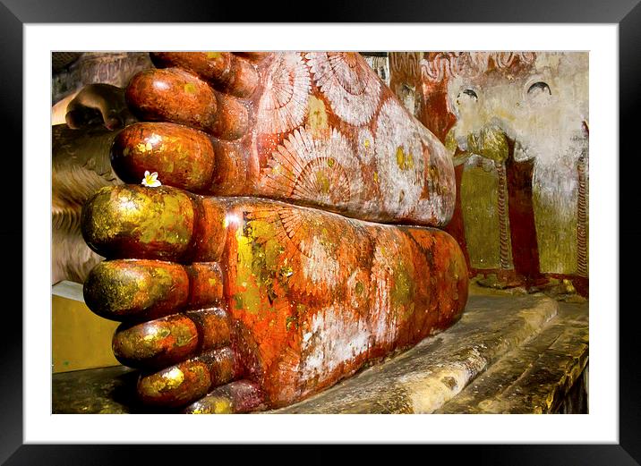 Buddha's feet Framed Mounted Print by Colin Brittain
