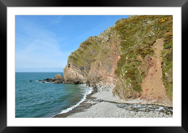 Heddons Mouth, North Devon  Framed Mounted Print by graham young