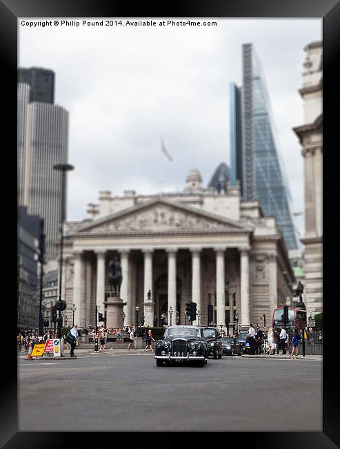  Rolls Royce in the City of London Framed Print by Philip Pound