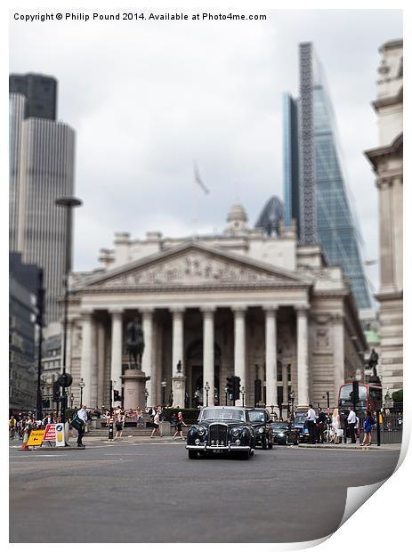  Rolls Royce in the City of London Print by Philip Pound