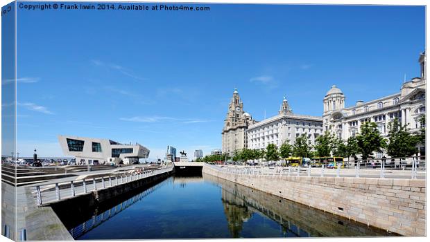  Liverpool's Three Graces Canvas Print by Frank Irwin