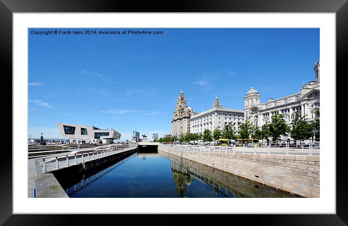  Liverpool's Three Graces Framed Mounted Print by Frank Irwin