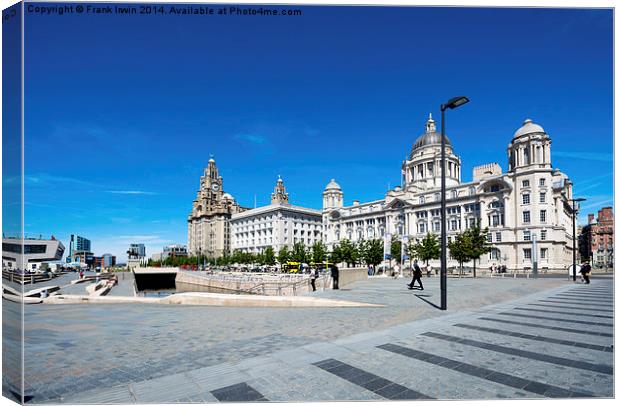 Liverpool's Three Graces Canvas Print by Frank Irwin