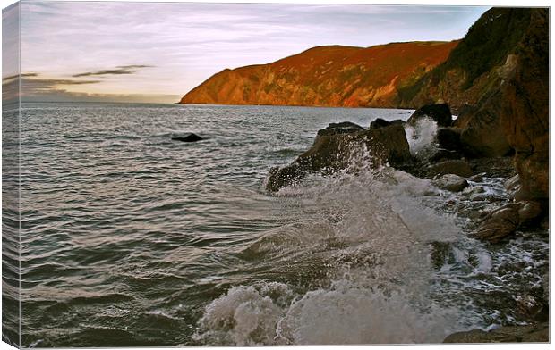 High Tide on The Foreland  Canvas Print by graham young