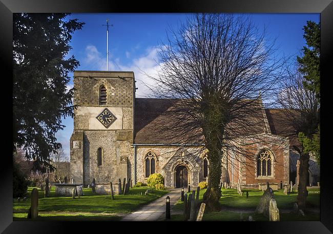 St Mary, Kintbury, Berkshire, England, UK Framed Print by Mark Llewellyn