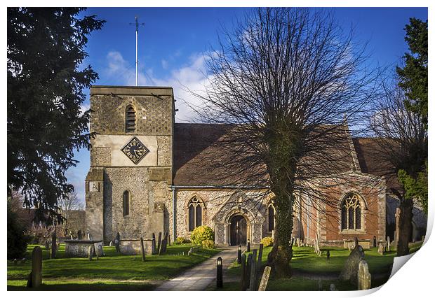 St Mary, Kintbury, Berkshire, England, UK Print by Mark Llewellyn