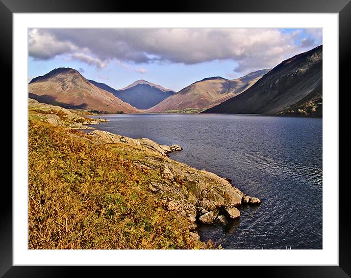 Wastwater,Cumbria. Framed Mounted Print by Kleve 