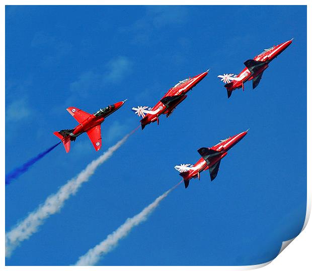  red arrows Print by eric carpenter
