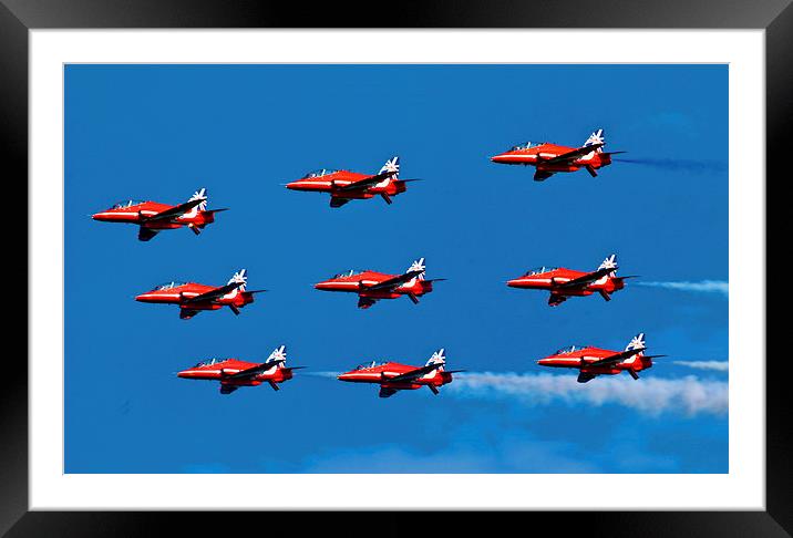  red arrows Framed Mounted Print by eric carpenter