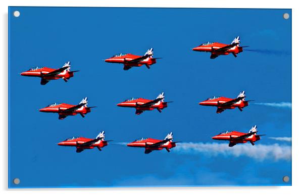  red arrows Acrylic by eric carpenter