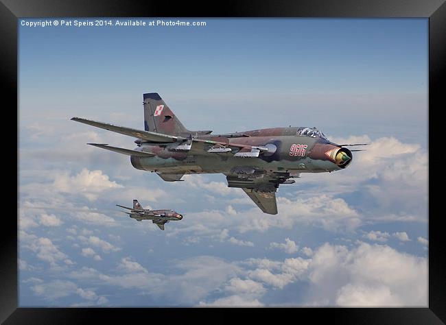  Su22 - Cold War Warrior Framed Print by Pat Speirs