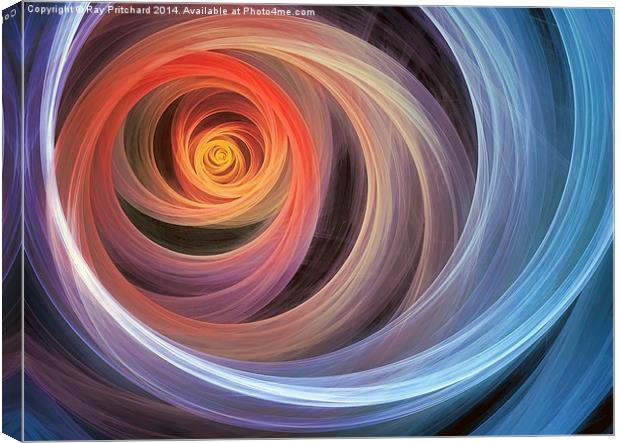 Colour Swirls Canvas Print by Ray Pritchard