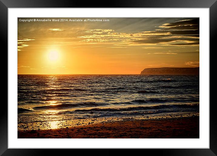  Sea Sunset Framed Mounted Print by Annabelle Ward