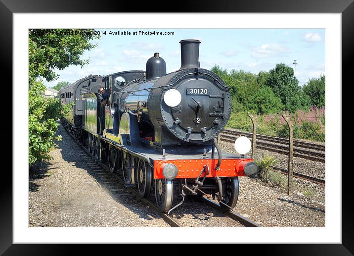 30120 at Didcot Framed Mounted Print by David Birchall