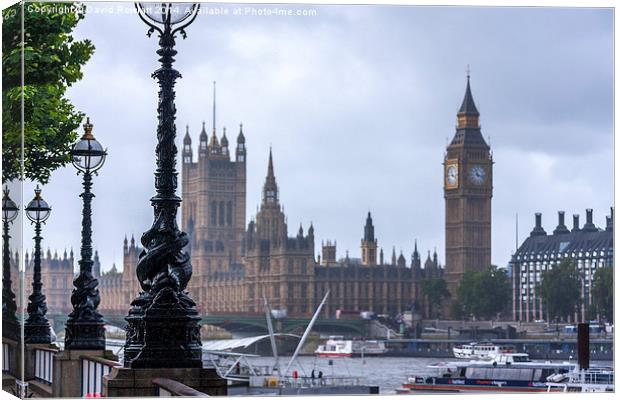  Palace of Westminster Canvas Print by Dave Rowlatt