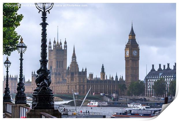  Palace of Westminster Print by Dave Rowlatt