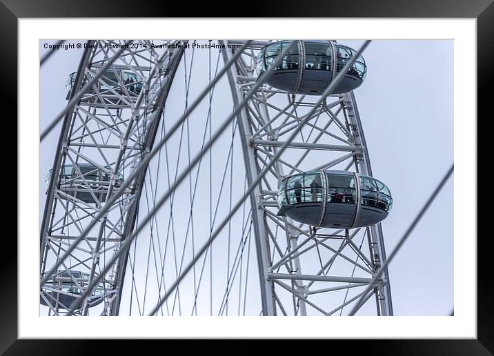  The London Eye Framed Mounted Print by Dave Rowlatt