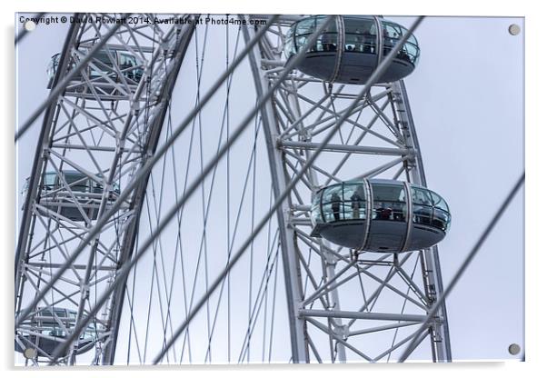  The London Eye Acrylic by Dave Rowlatt