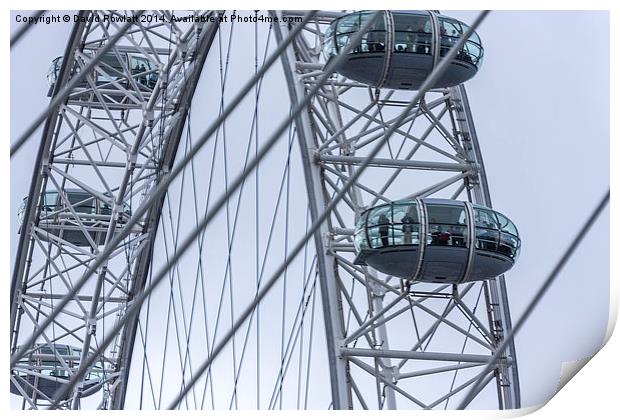  The London Eye Print by Dave Rowlatt